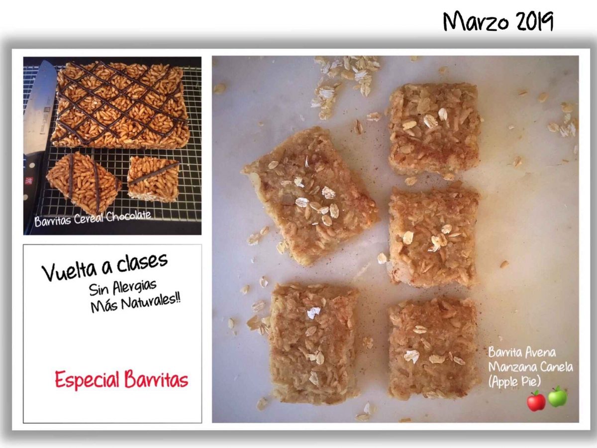 Barra Avena Manzana y Cereal Chocolate Sin Gluten