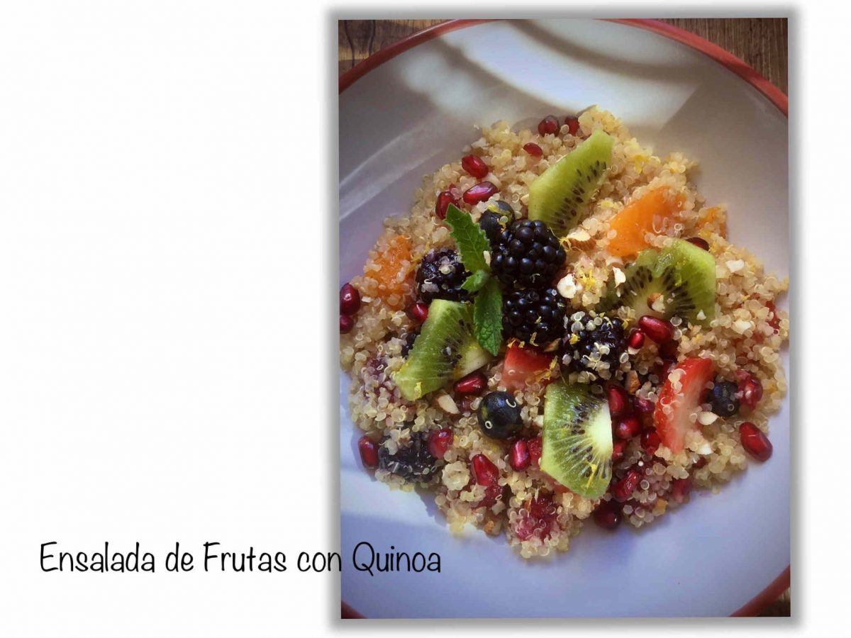Receta Ensalada de Frutas Con Quinoa SIn Glutén